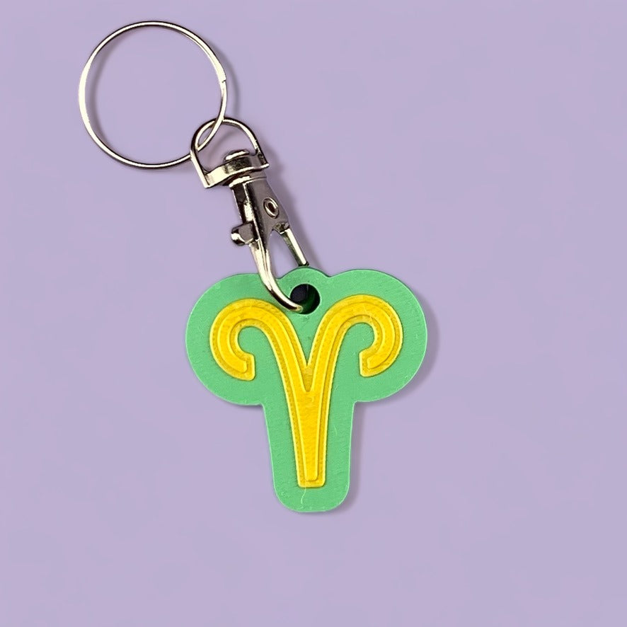 Zodiac Horoscope Star Sign Keyring