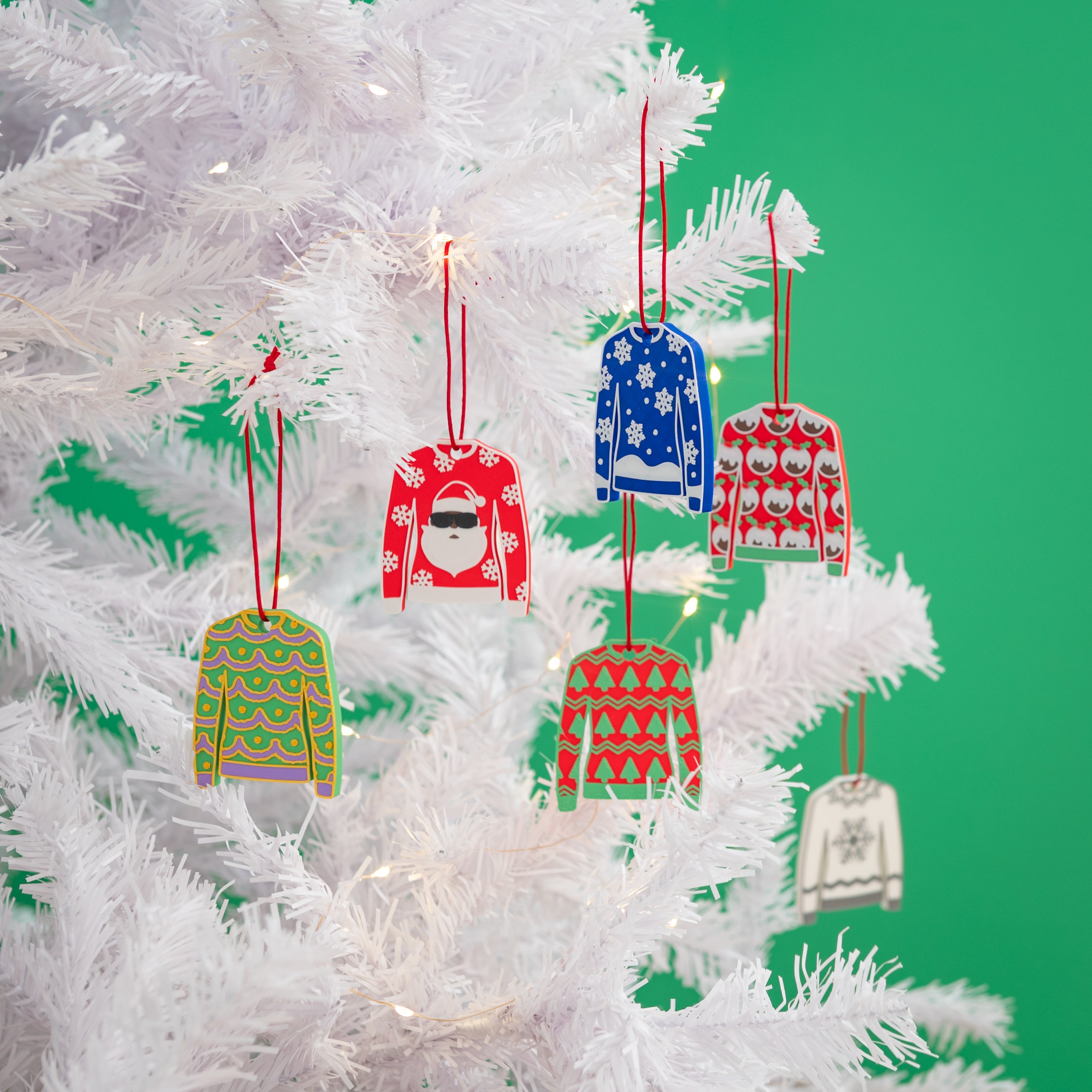 cool santa decor tree baubles