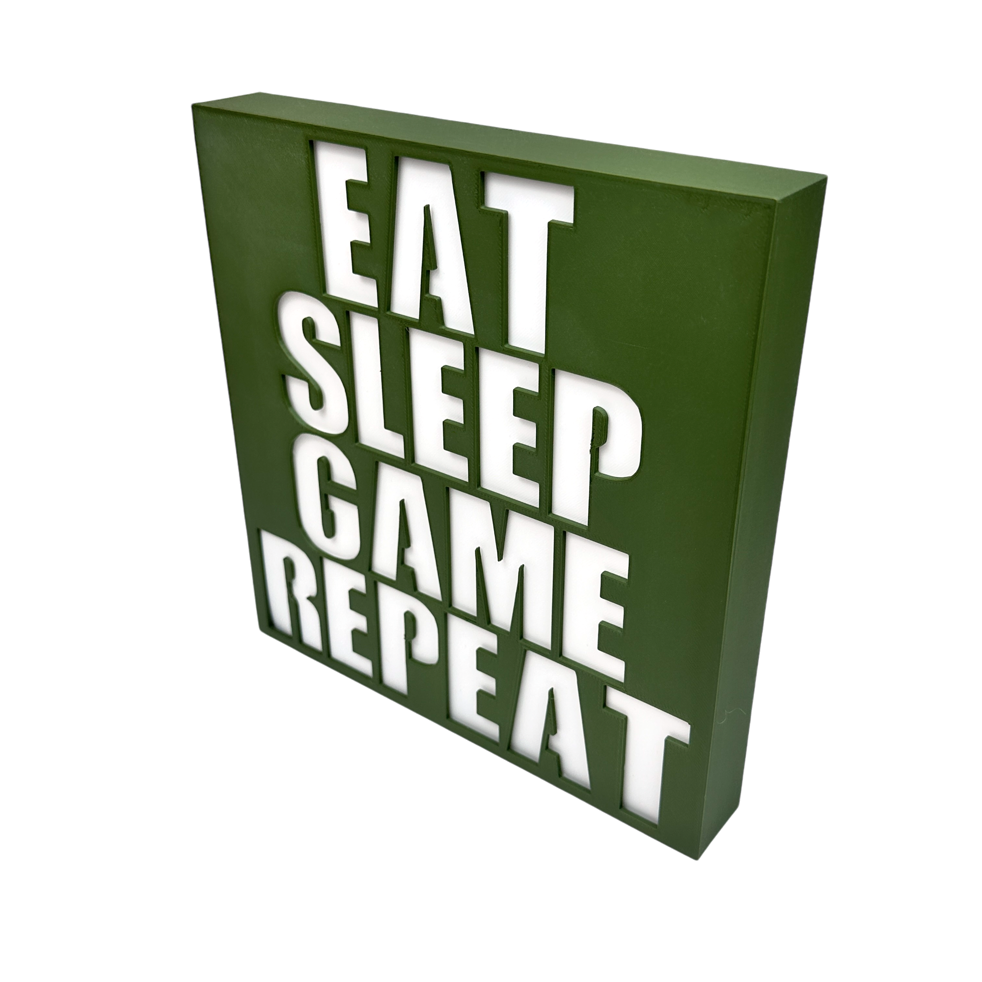 Eat Sleep Game Repeat LED Lightbox