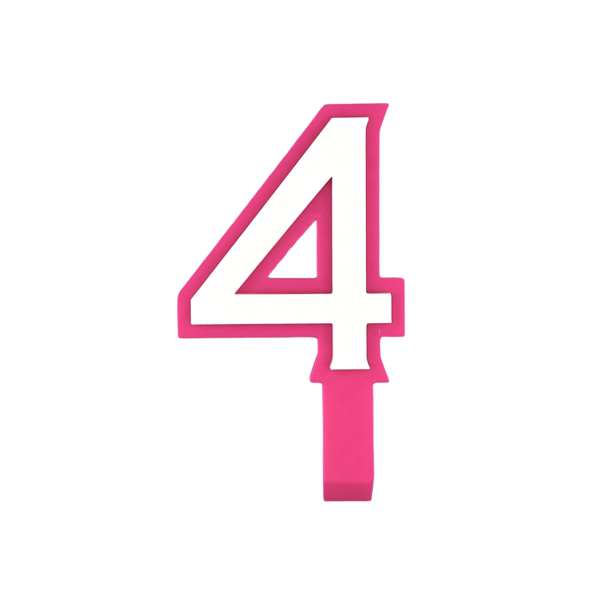 Pink Fashion Doll Style Birthday Cake Numbers