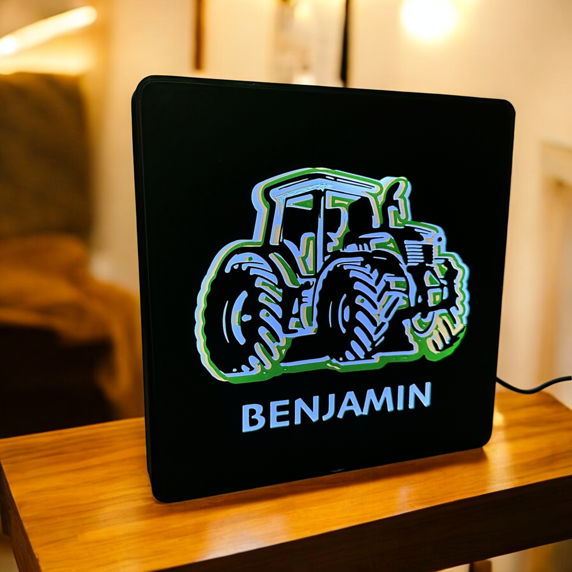 Personalised Tractor LED Lightbox