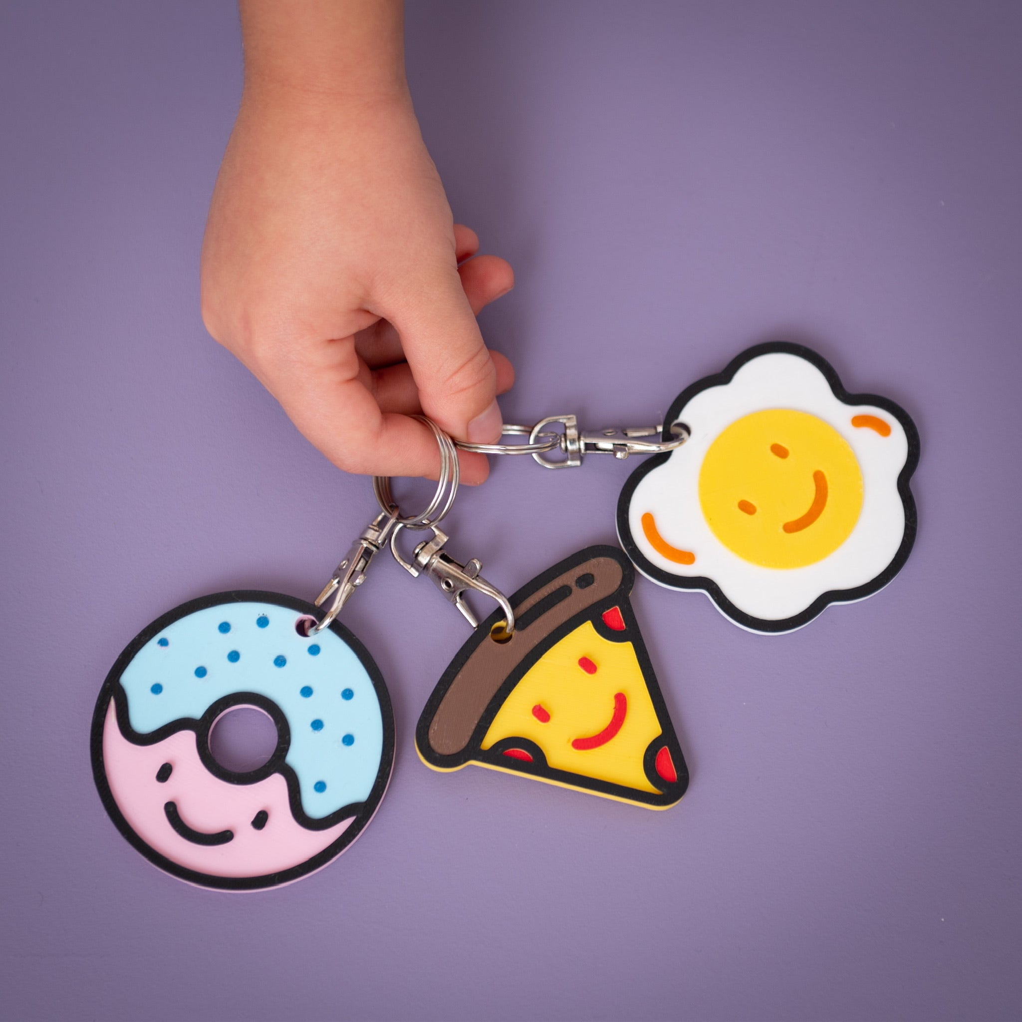 Kawaii Style Egg Keyring