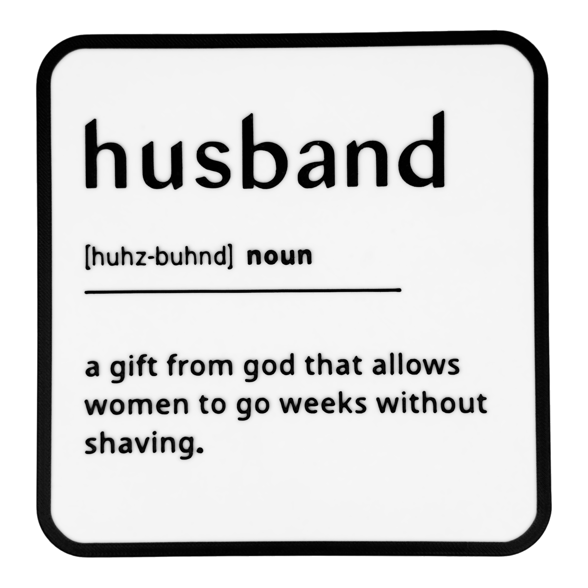 Husband Dictionary Wall Sign