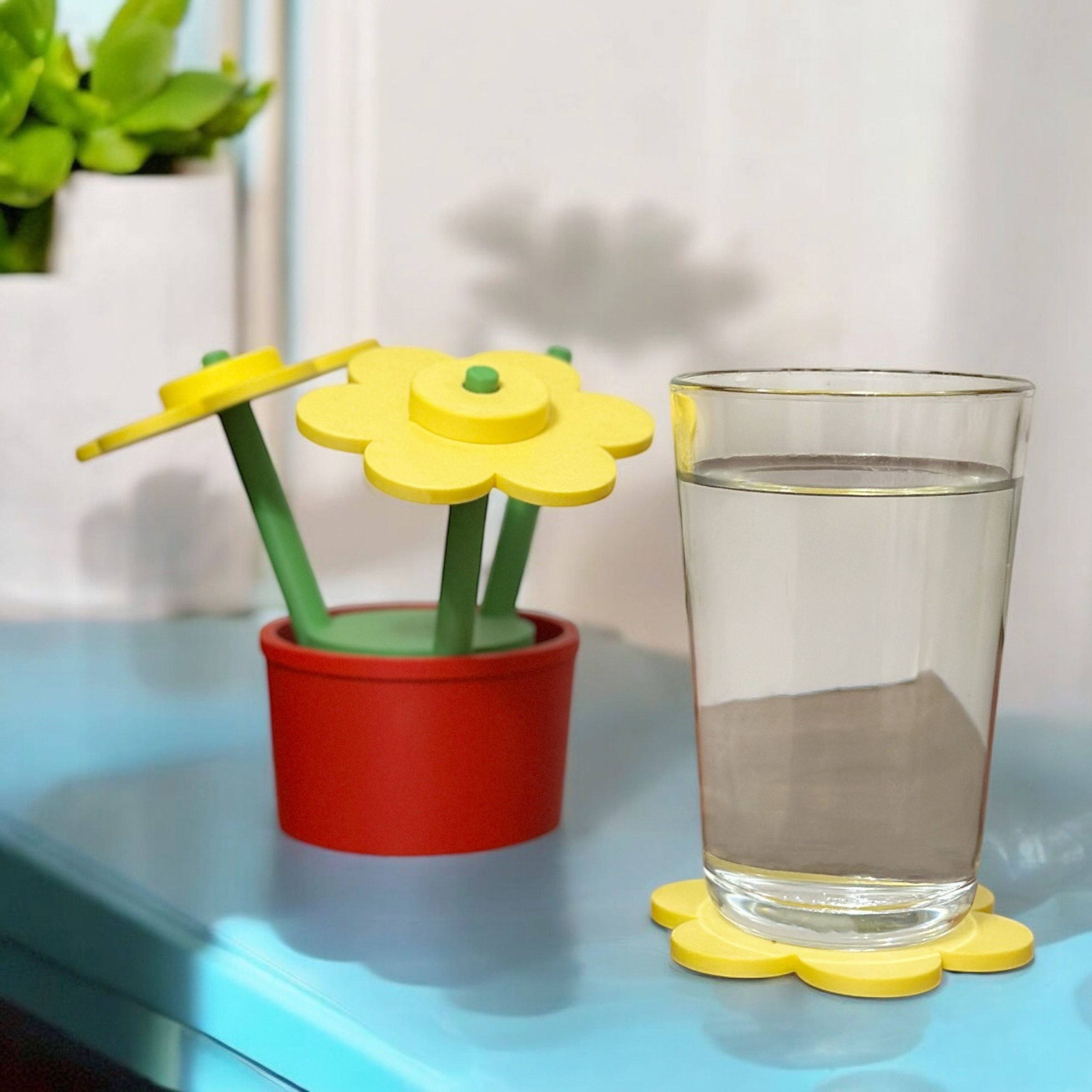 Brick Flower Coaster