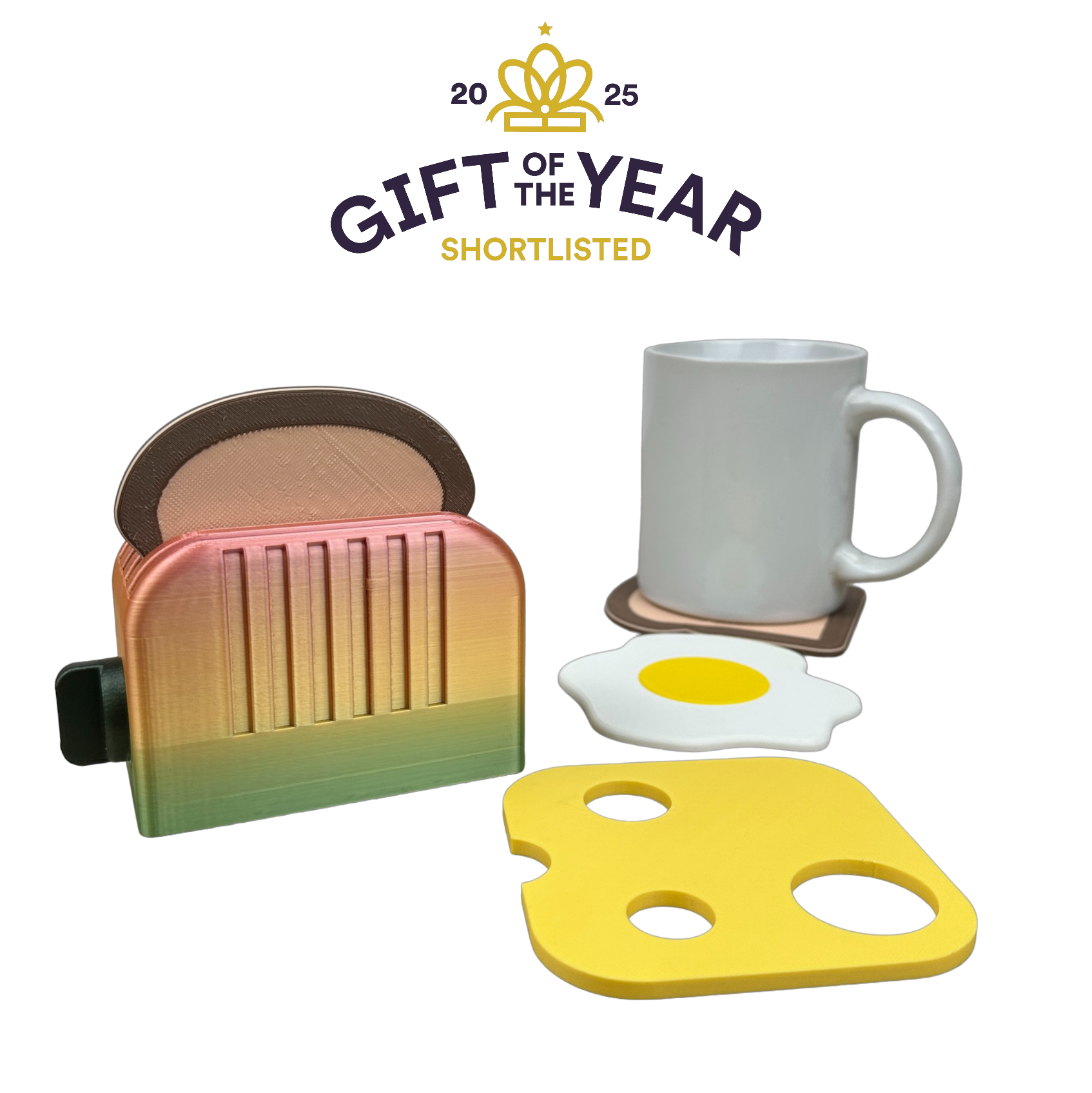 Toasty To Go Toaster Coaster Set