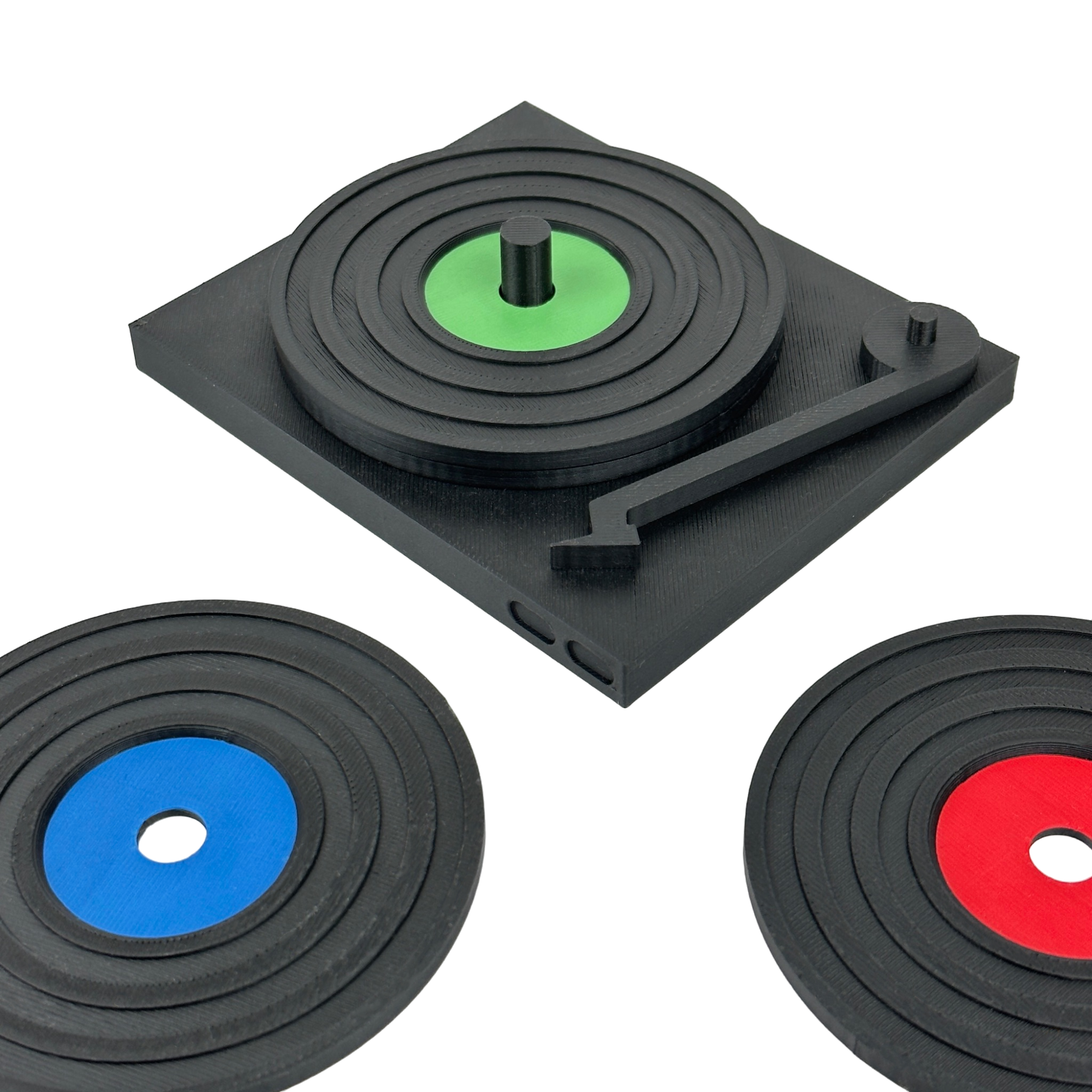 Disc Station Record Player Coaster Set