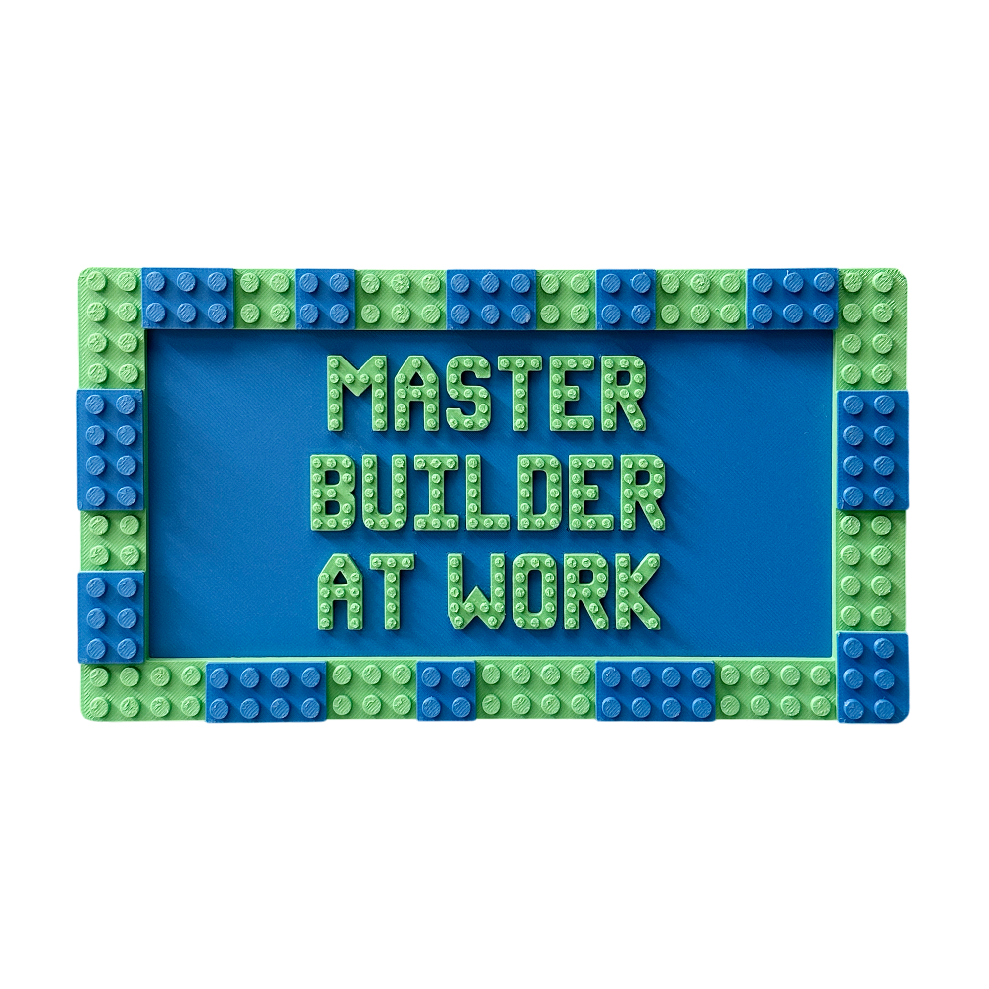 Master Builder At Work - Brick Compatible Wall Sign