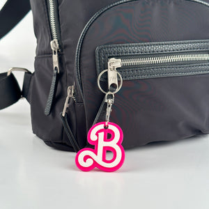 Barbie Initial Keyring