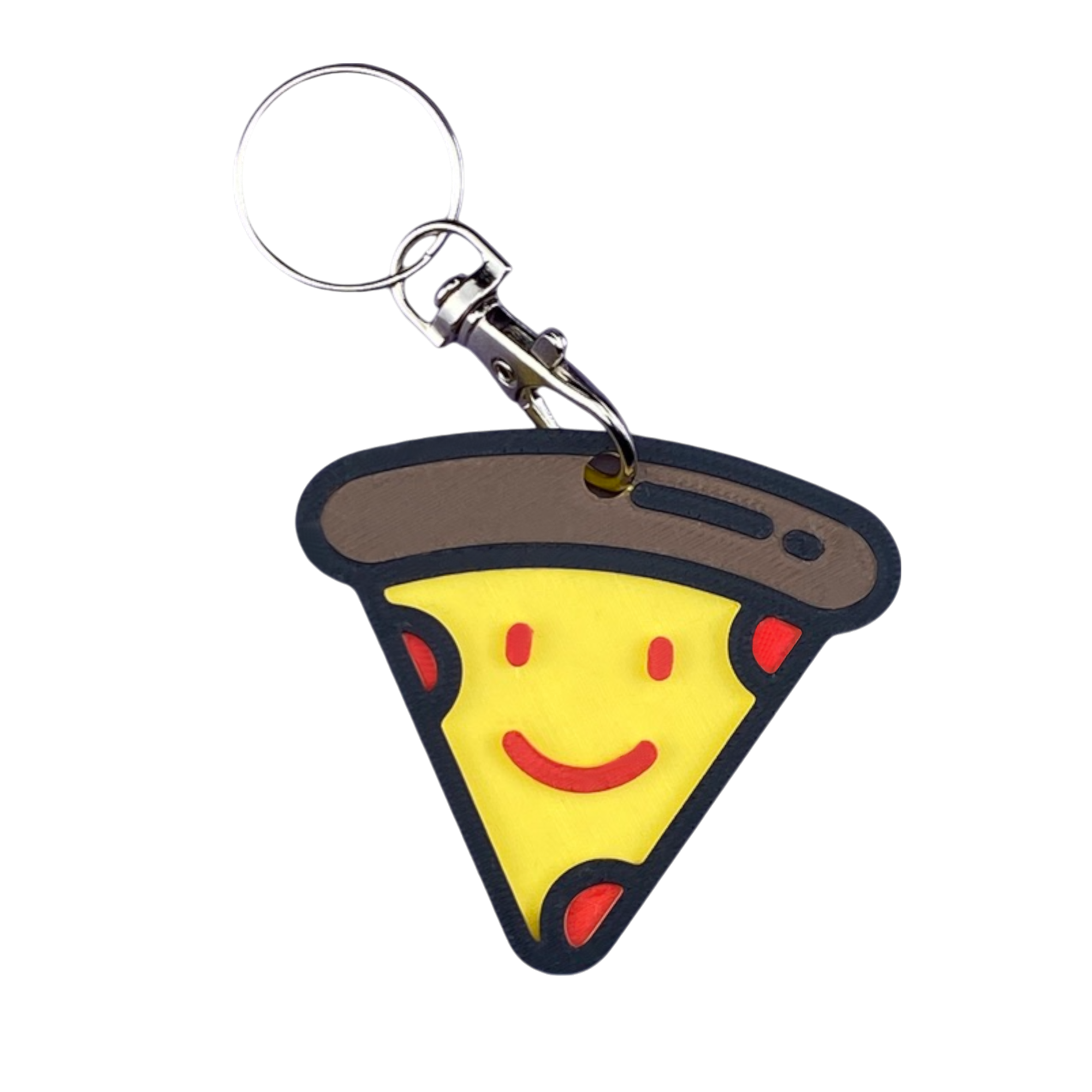 Kawaii Style Pizza Keyring