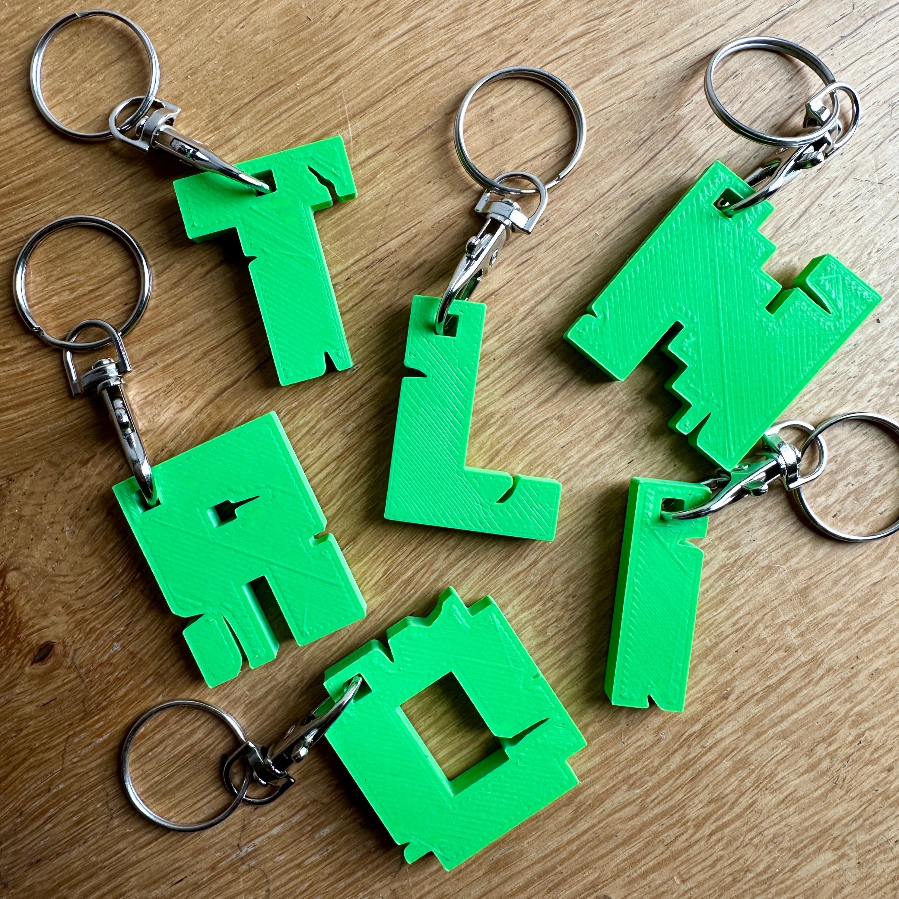 Block Mining Personalised Keyrings