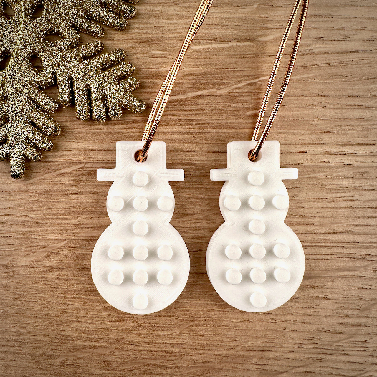 Tiny Snowman Decoration - Brick Compatible